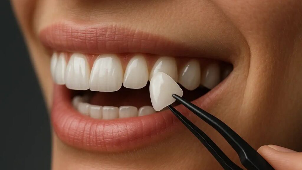 exemplo faceta dentaria lente contato frente dente